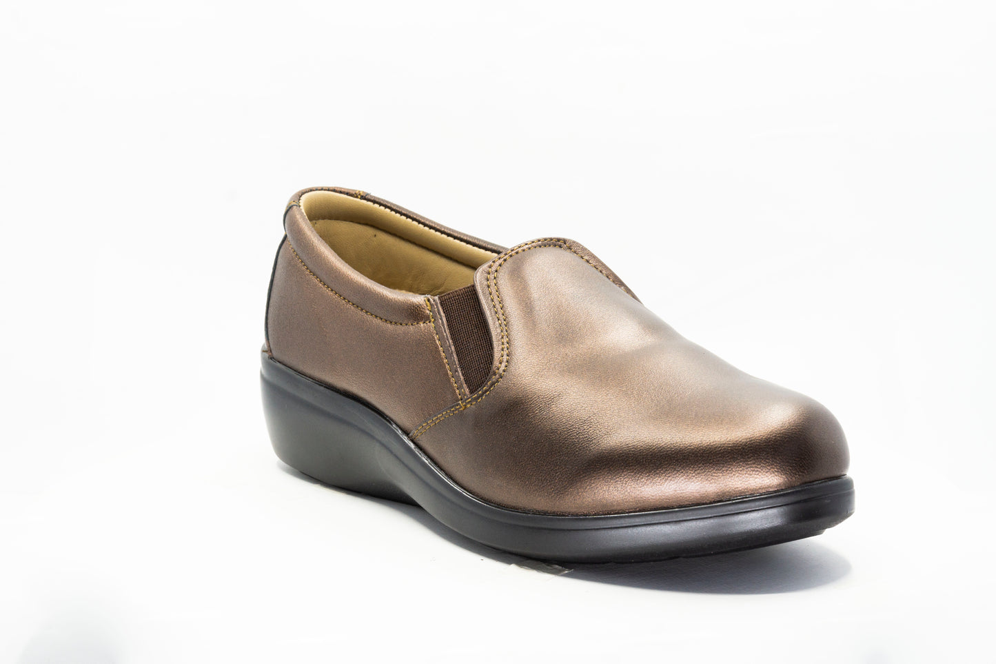 E-7501 Zapato para Dama, Casual, ancho, piel suave y plantilla memory. Ideal para pie diabético, ancho o cansado.