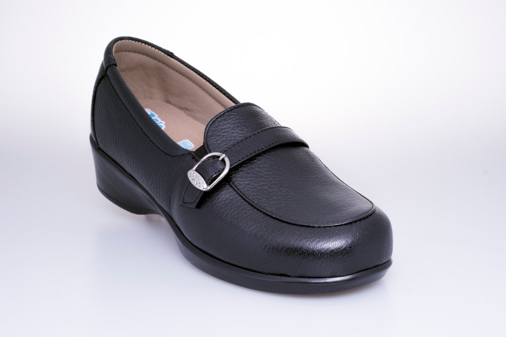 pala Cordero Gracias por tu ayuda Zapatos negros elegantes y bonitos para mujer - Modelo 7103 – Bioshoes