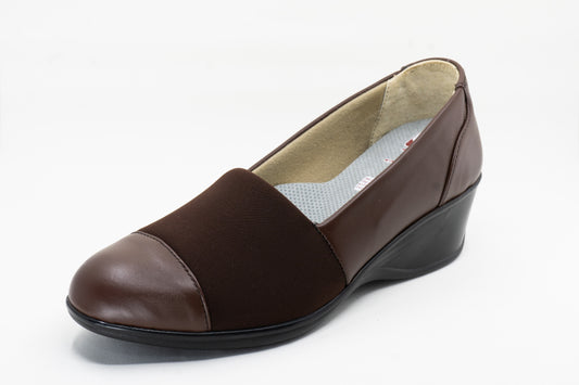 E-303 Calzado para dama Casual, ancho, piel resistente y confort total. Ideal para pie diabético, ancho o cansado. (Copia)