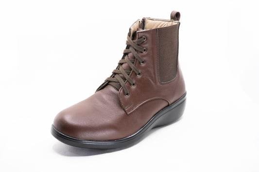 E-7595 Zapato para Dama, Casual, ancho, piel suave y plantilla memory. Ideal para pie diabético, ancho o cansado. (Copia) (Copia)